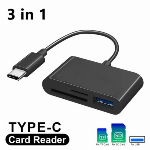3 in 1 Multi Port Hub USB Type C