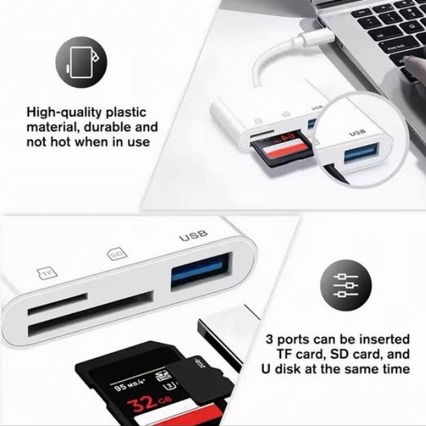 3 in 1 Multi Port Hub USB Type C